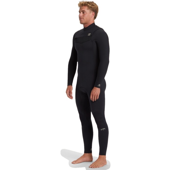 2024 Billabong Hombres Revolution Natural 5/4mm Chest Zip Neopreno ABYW100269 - Black